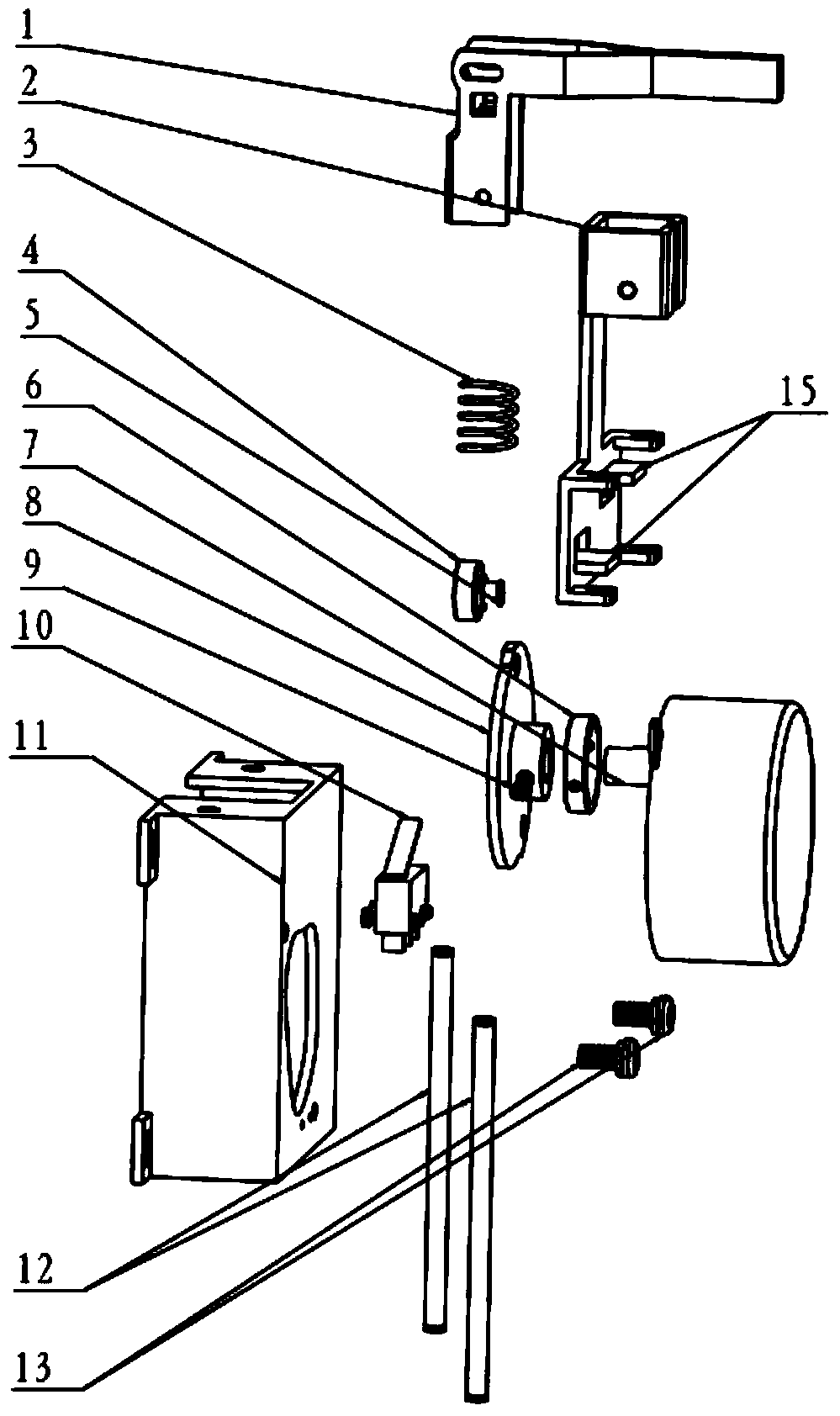 Electric switching-on device flexibly connected with residual-current circuit breaker