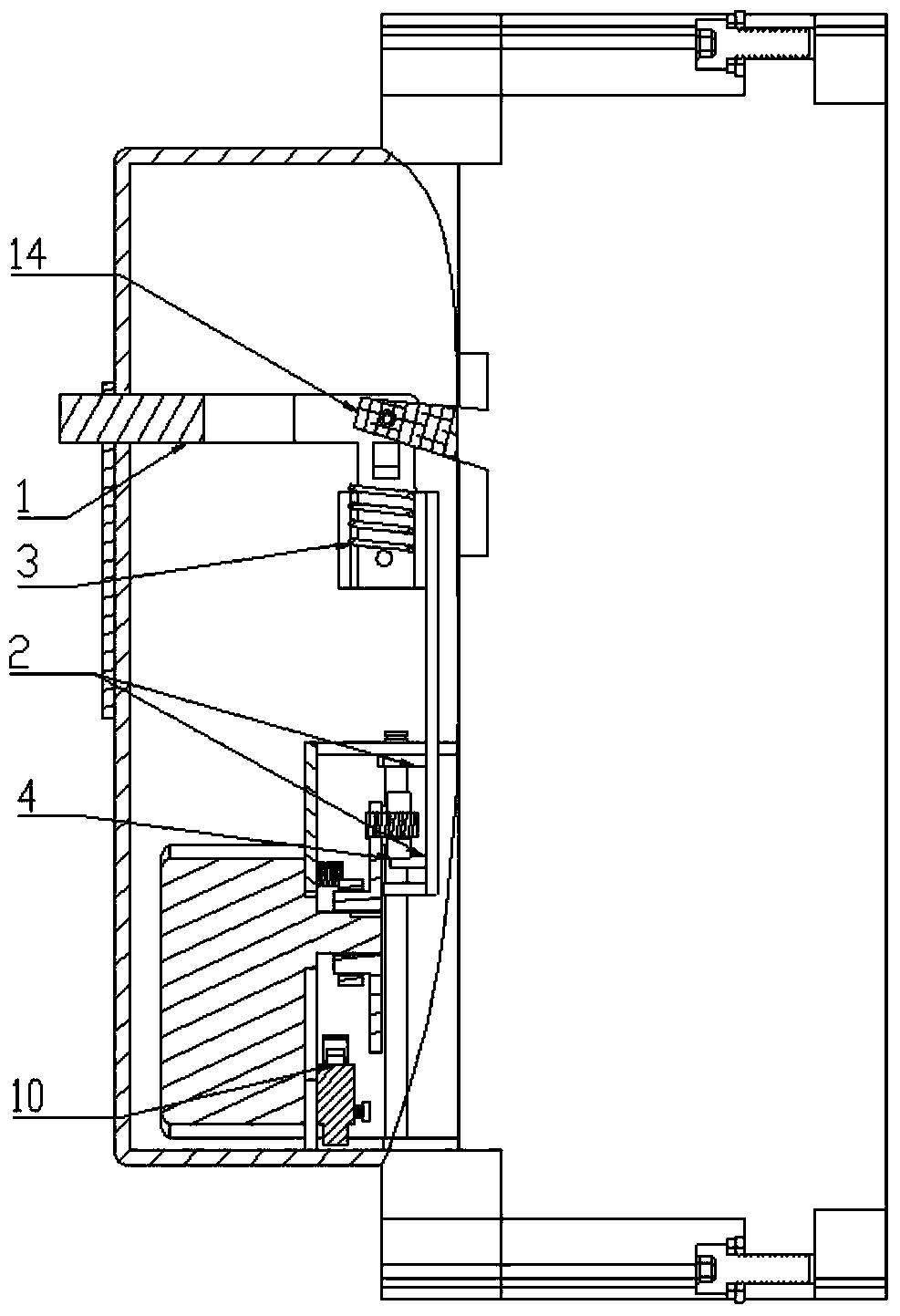 Electric switching-on device flexibly connected with residual-current circuit breaker