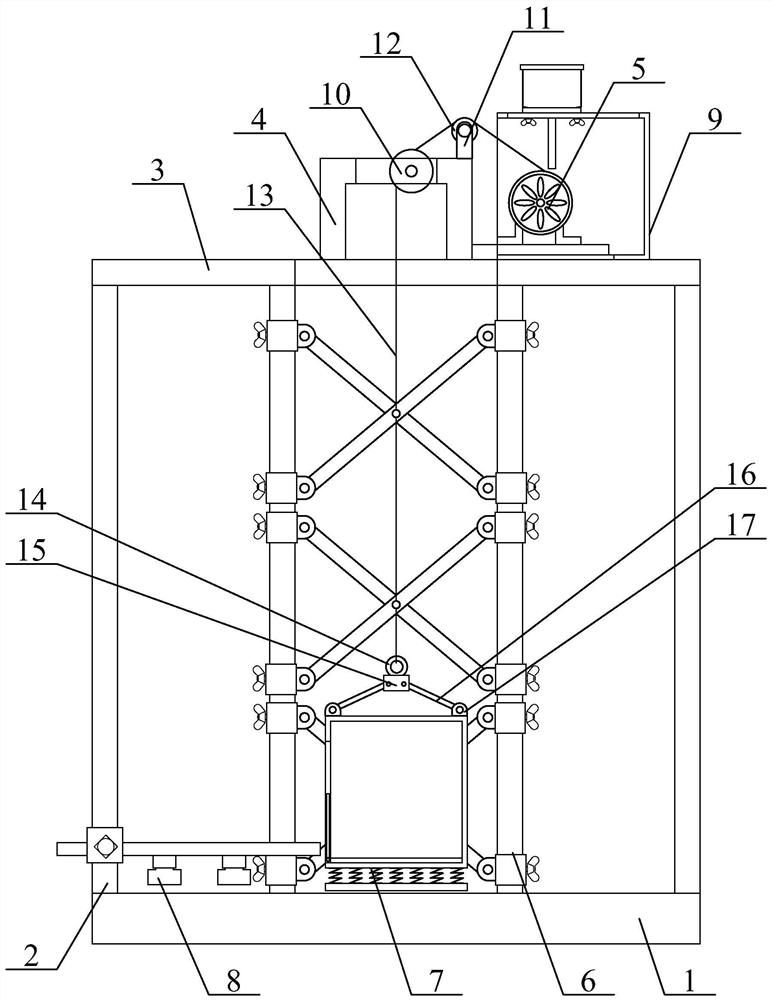 Multifunctional safety elevator for house building construction