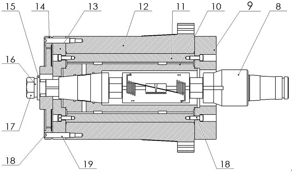 Small asymmetrical reentry body aerodynamic force measuring device supported by air bearing