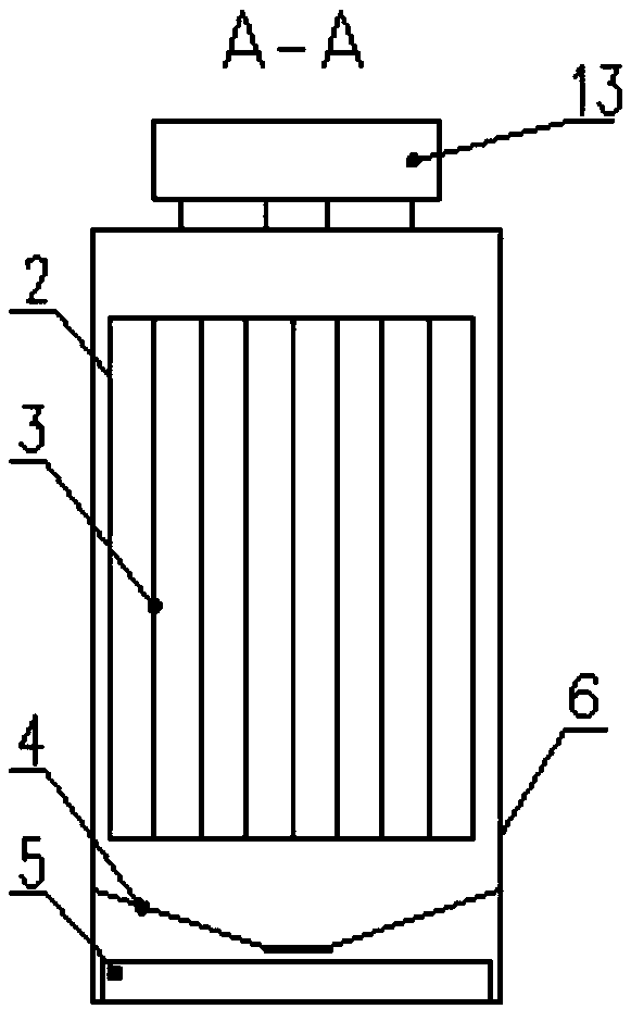 A purification device for exhaust gas containing oil mist