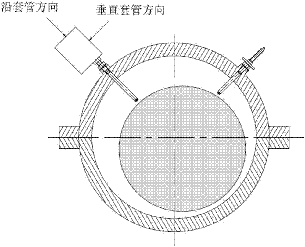 Non-contact eddy current sensor structure modal test method