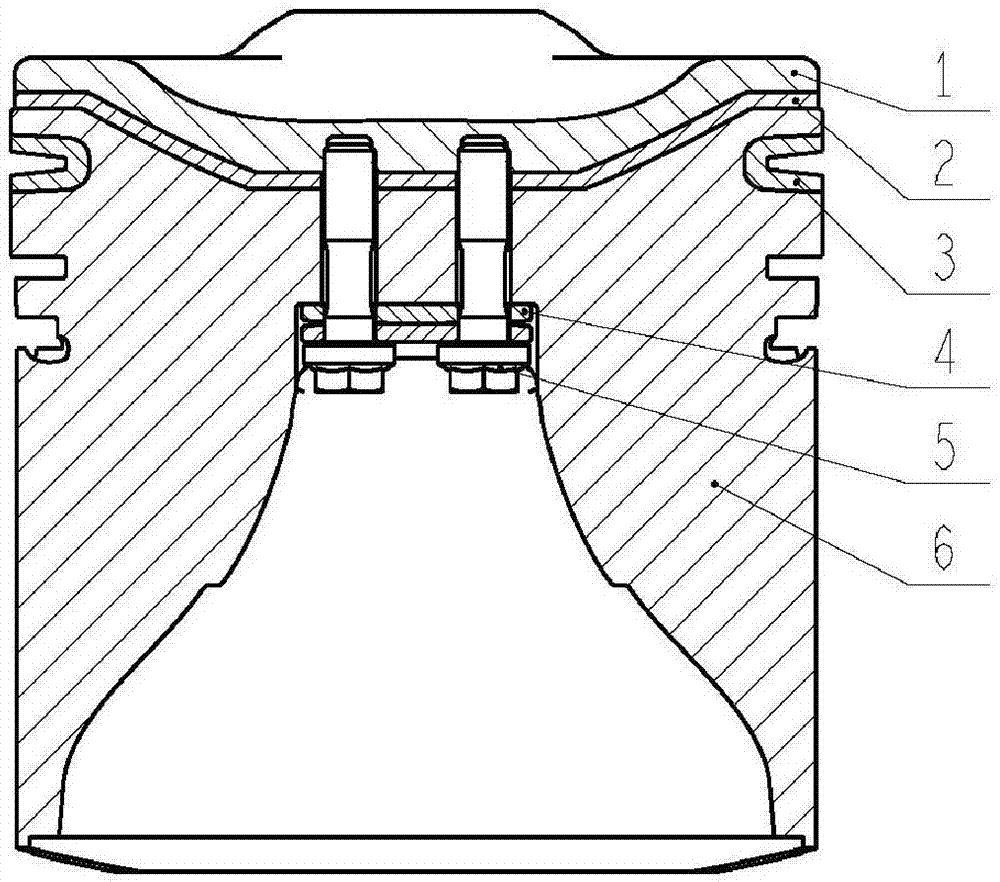 Combined thermal insulation bolt connection structure