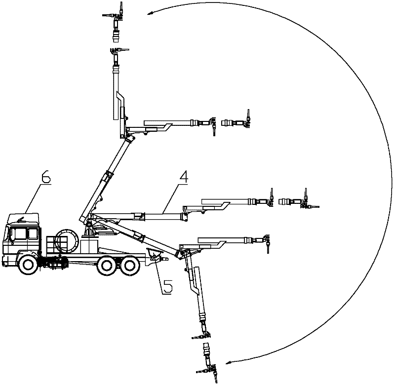 concrete spray truck