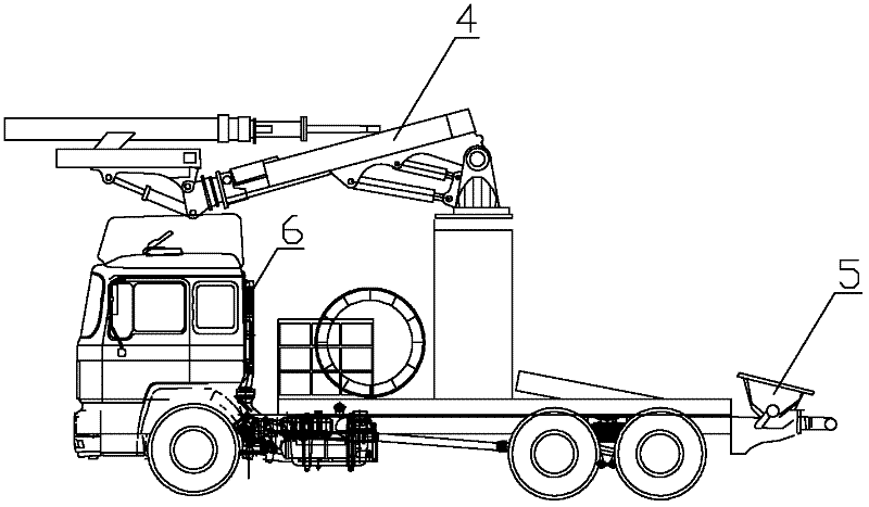 concrete spray truck