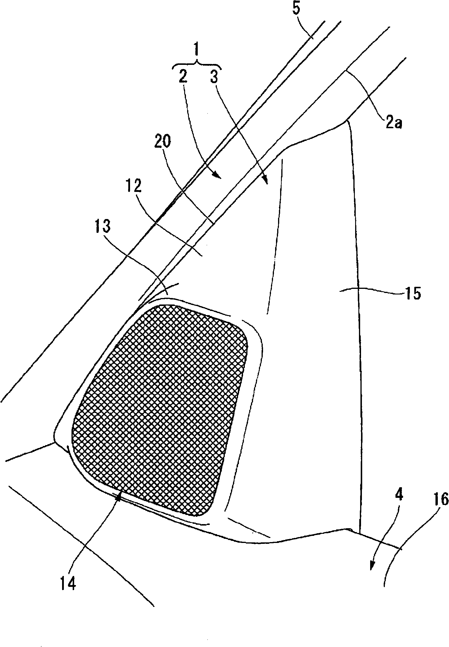 Assembling portion structure of vehicle interior decorating piece