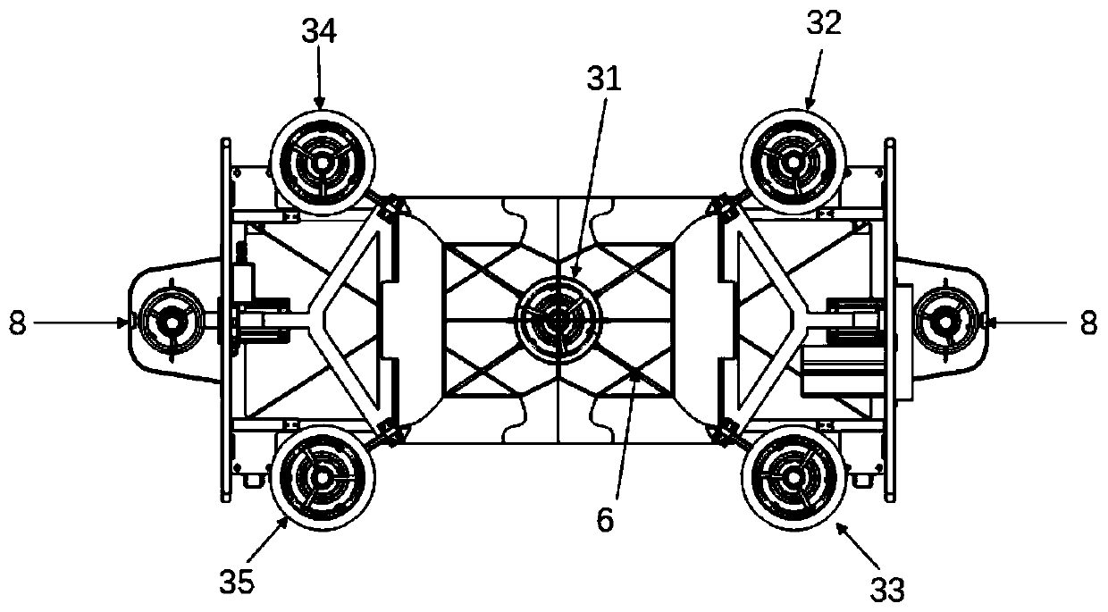 Turbojet-driven land-air amphibious transportation aircraft