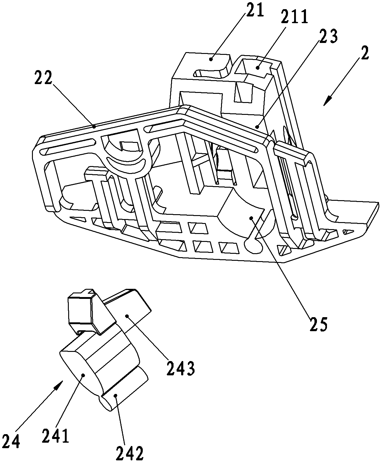 Electric glass lifter for vehicle