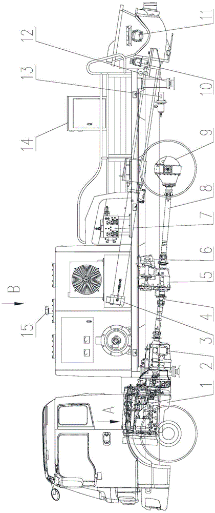 Vehicle-mounted concrete pump truck