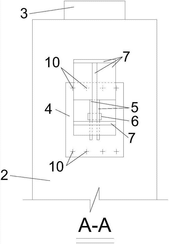 An anti-overturning reinforcement support device for a single-column pier beam bridge