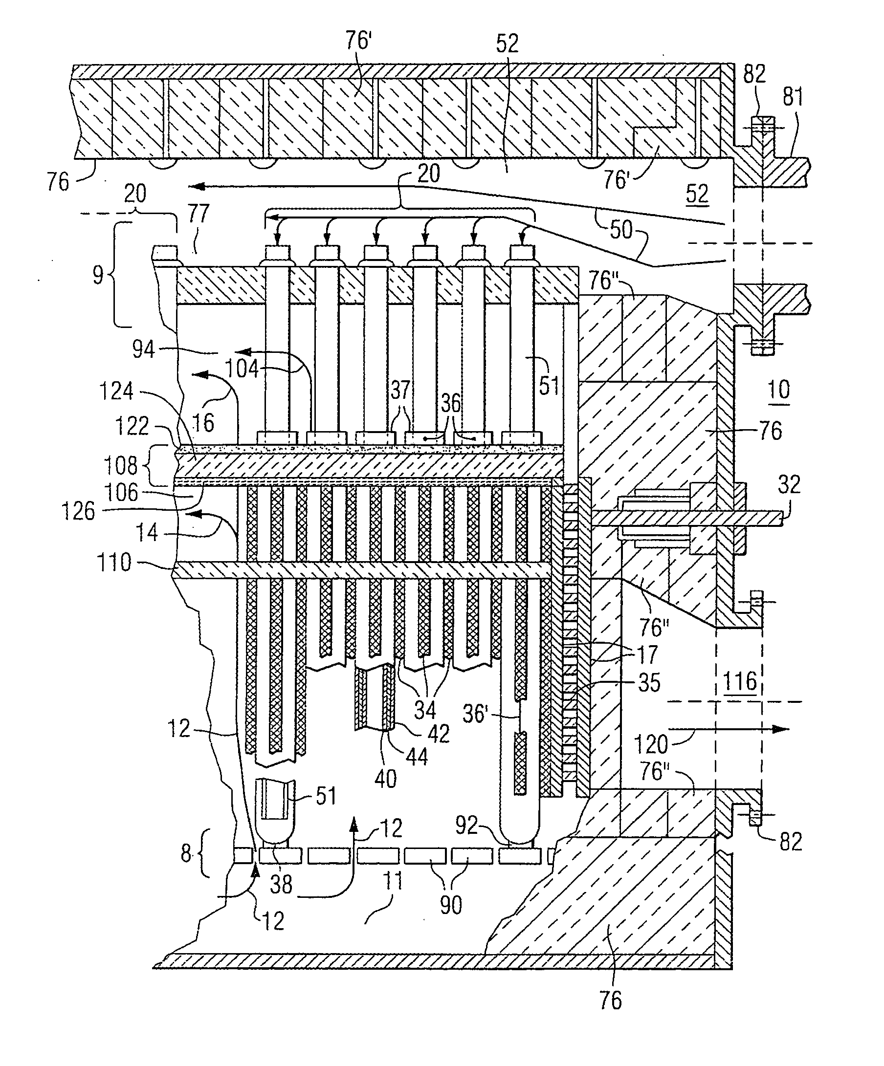 Flexible ceramic gasket for SOFC generator