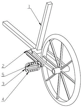 Bicycle pedal locking pedal for bicycle