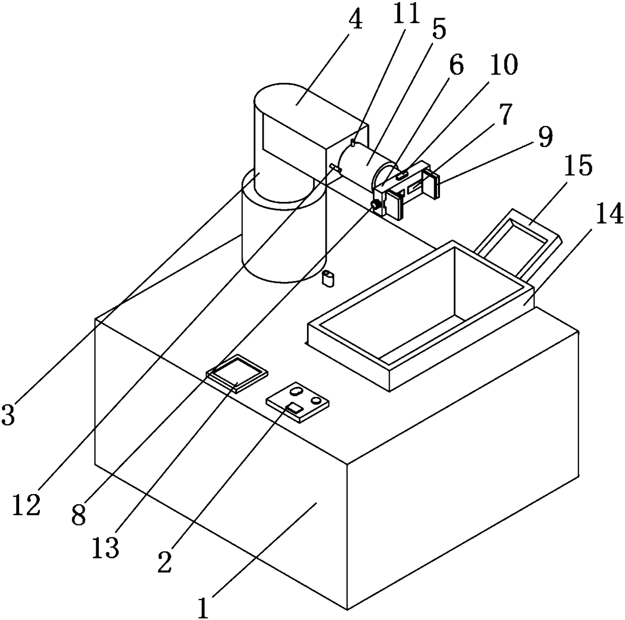 Automatic grinding clamp for numerical control machine tool