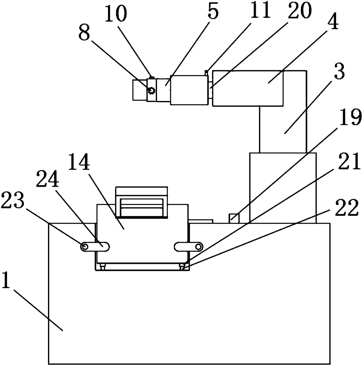 Automatic grinding clamp for numerical control machine tool