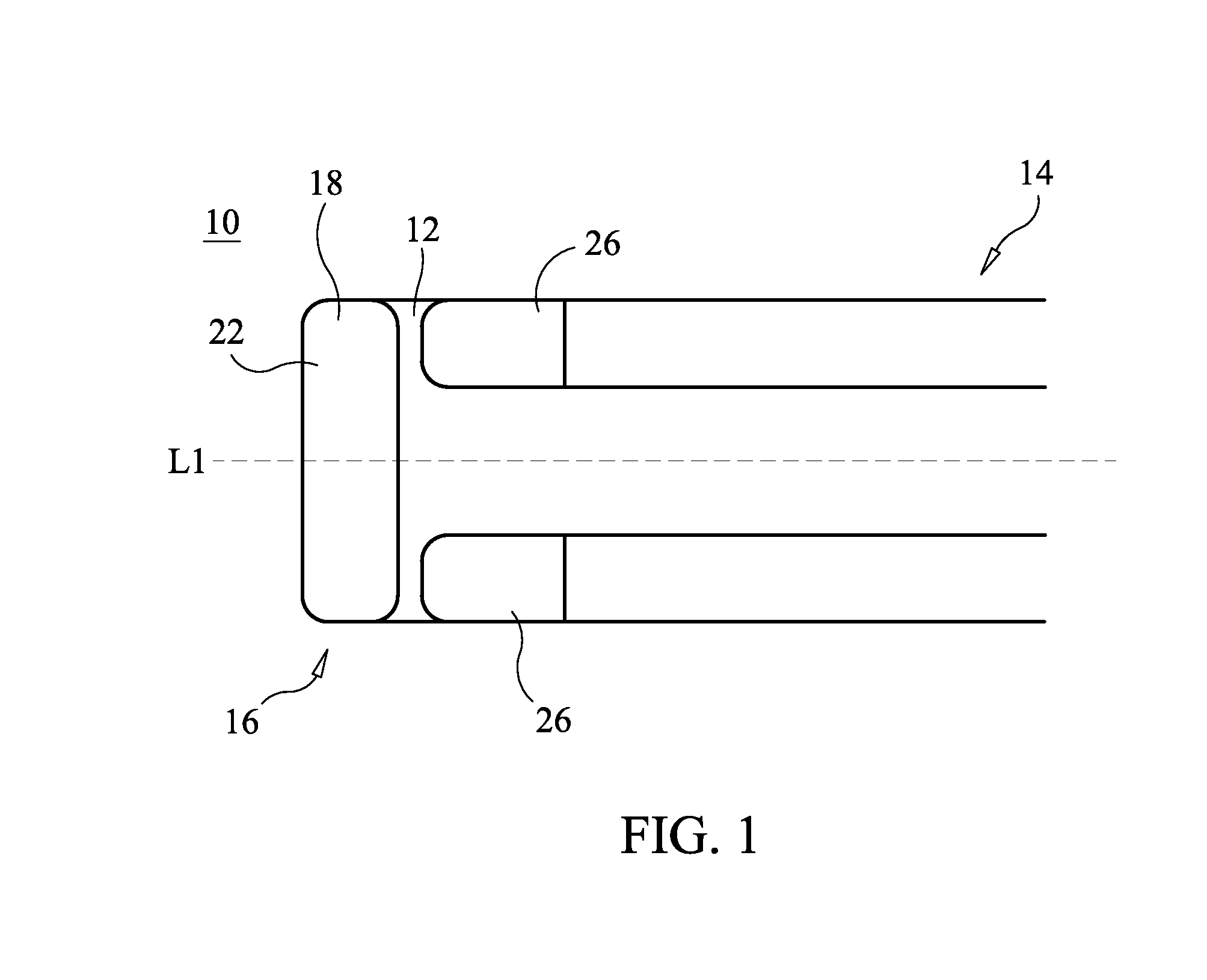 Surgical cutting device having a blunt tip for protecting tissue adjacent targeted tissue and method for use thereof