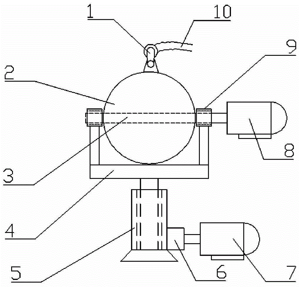 Rotary ball-seat hydraulic impact discharging device