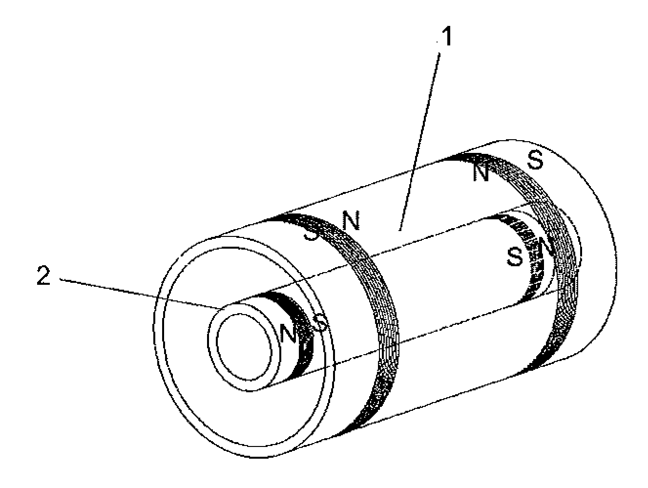 Desalination device using selective membranes and magnetic fields