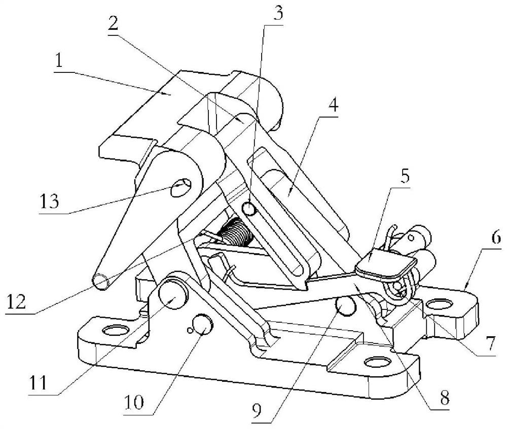 Multi-directional locking device for automatic lifting of container type freight transport system of civil aircraft