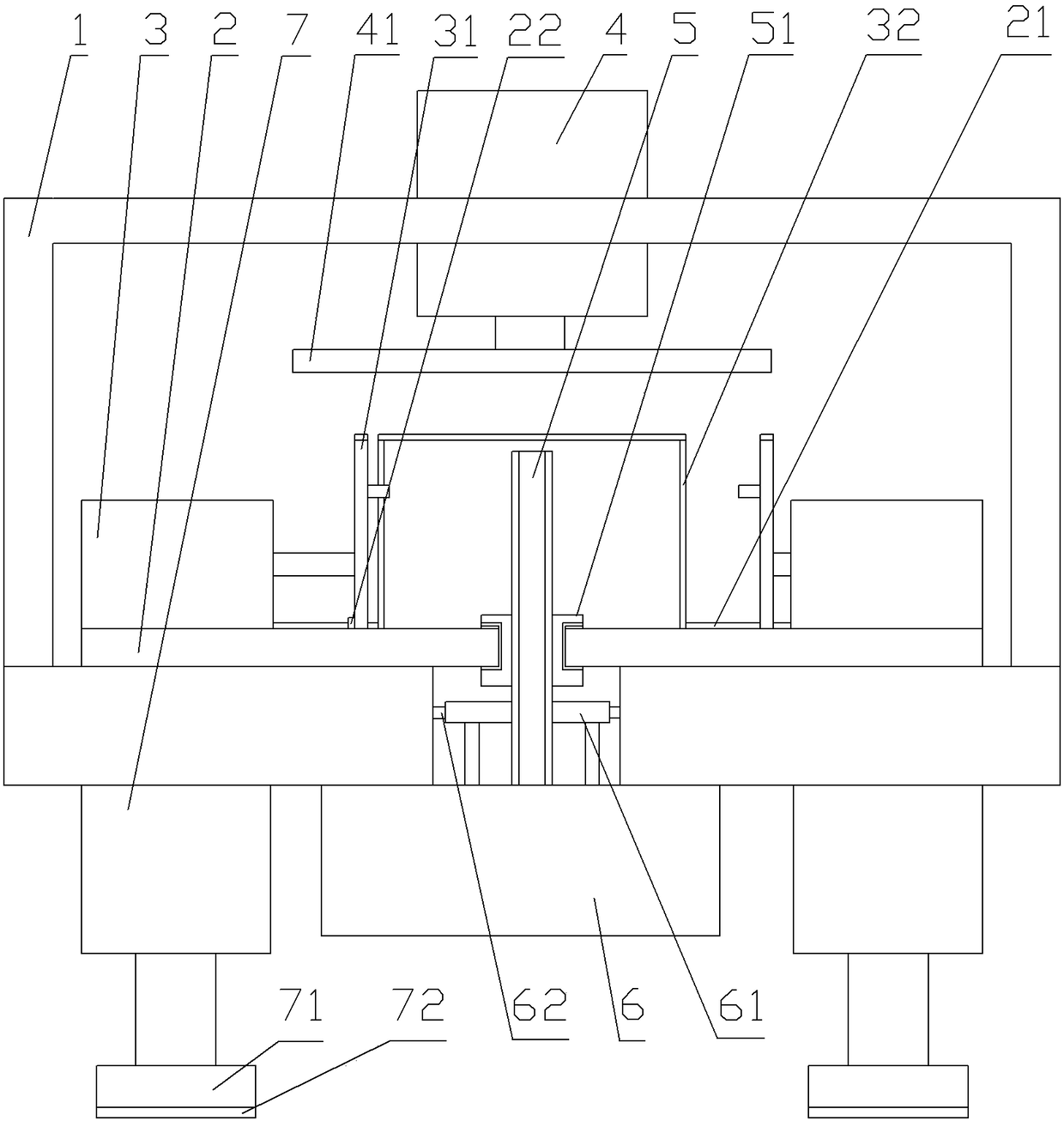 Fixing and sealing device for watertightness and airtightness detection table