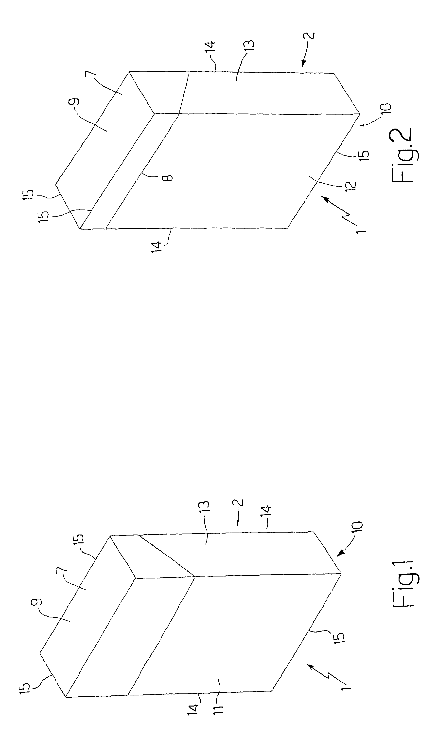 Package of tobacco articles with an inner package fitted with a sealing flap fixed to a hinged lid