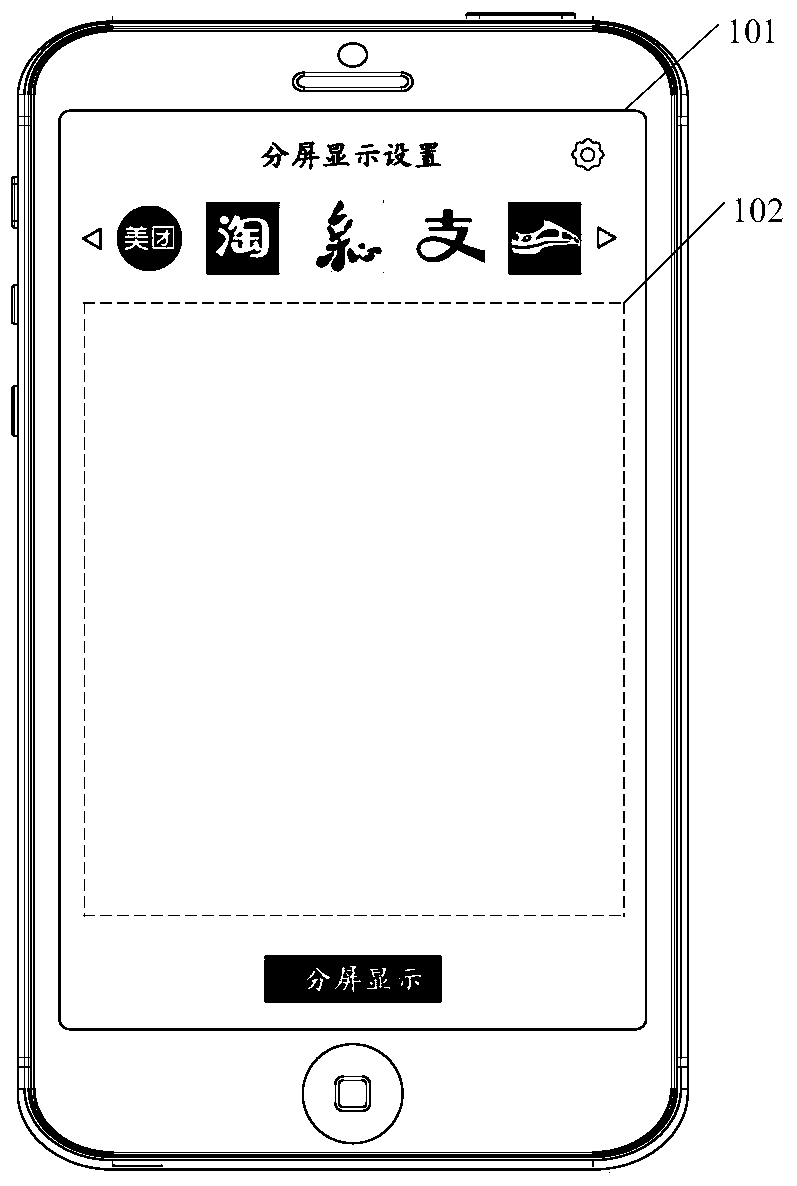 A split-screen display method and terminal