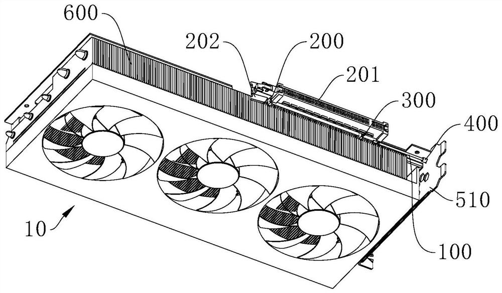 Graphics card device and electronic equipment