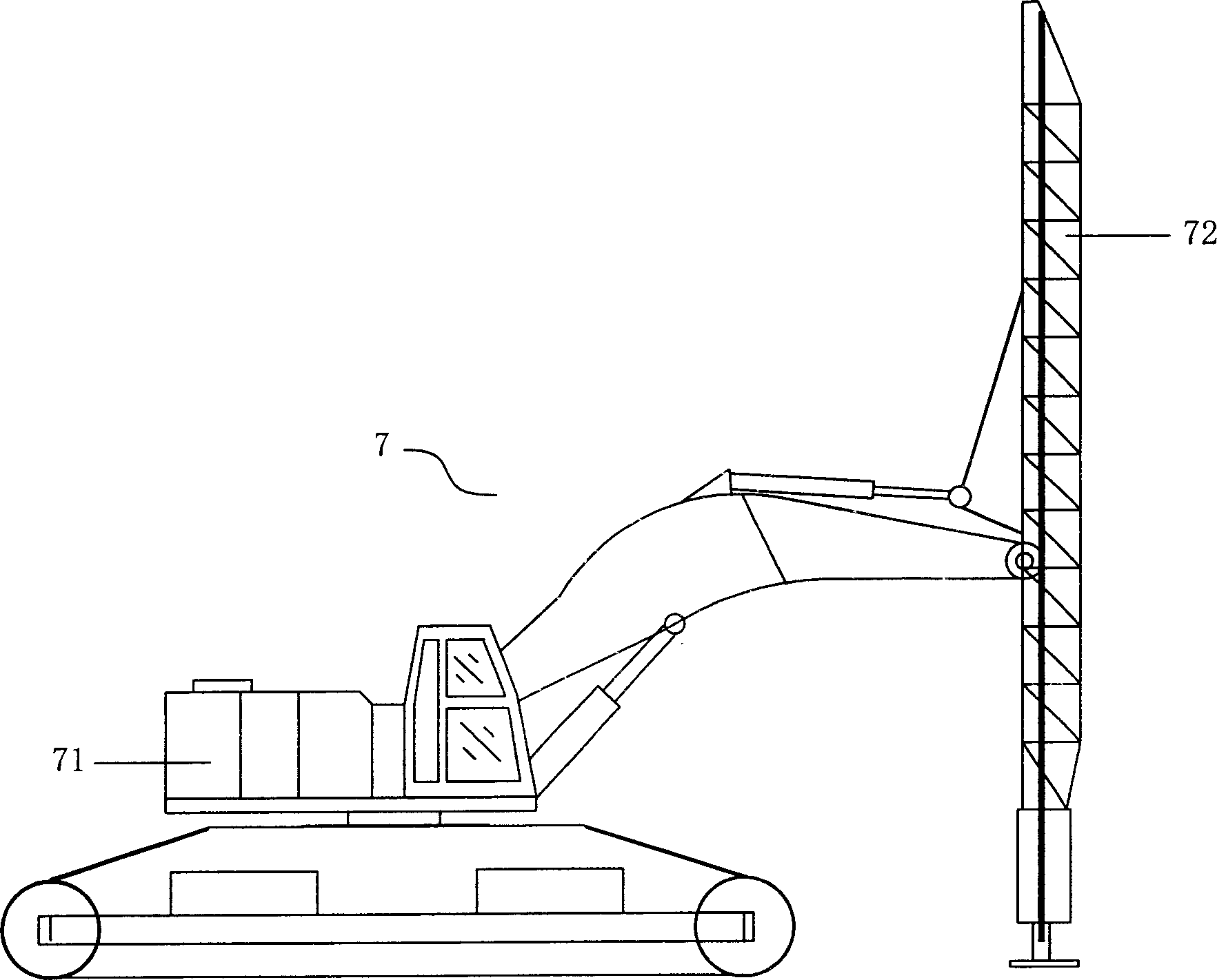 Sand cushion-free pre-compacting water-draining consolidation method for soft soil foundation