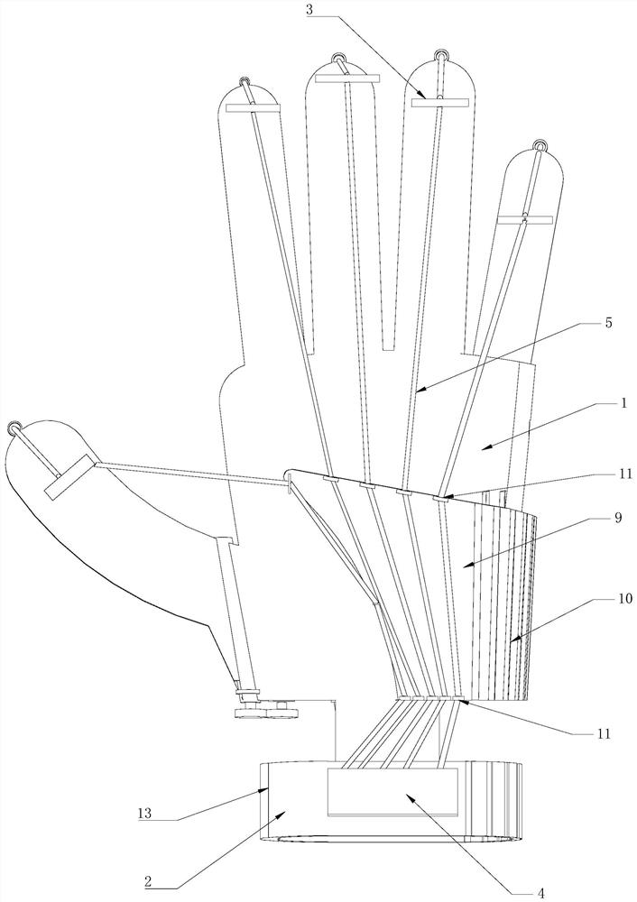 Finger flexion and extension training instrument