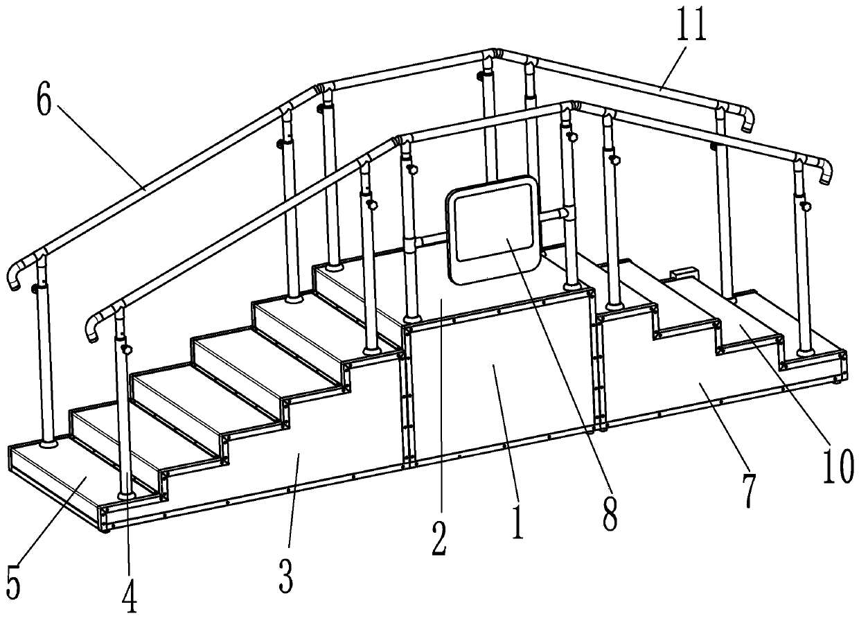 Intelligent training ladder rehabilitation auxiliary tool