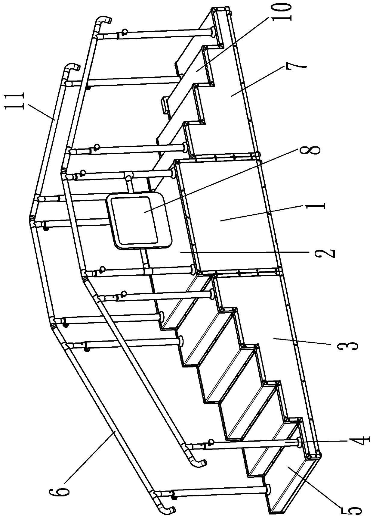 Intelligent training ladder rehabilitation auxiliary tool