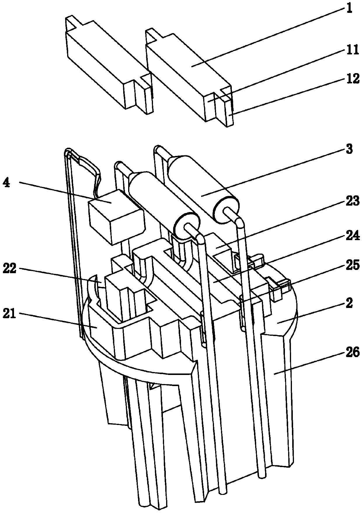 A sensor insulation adaptation structure