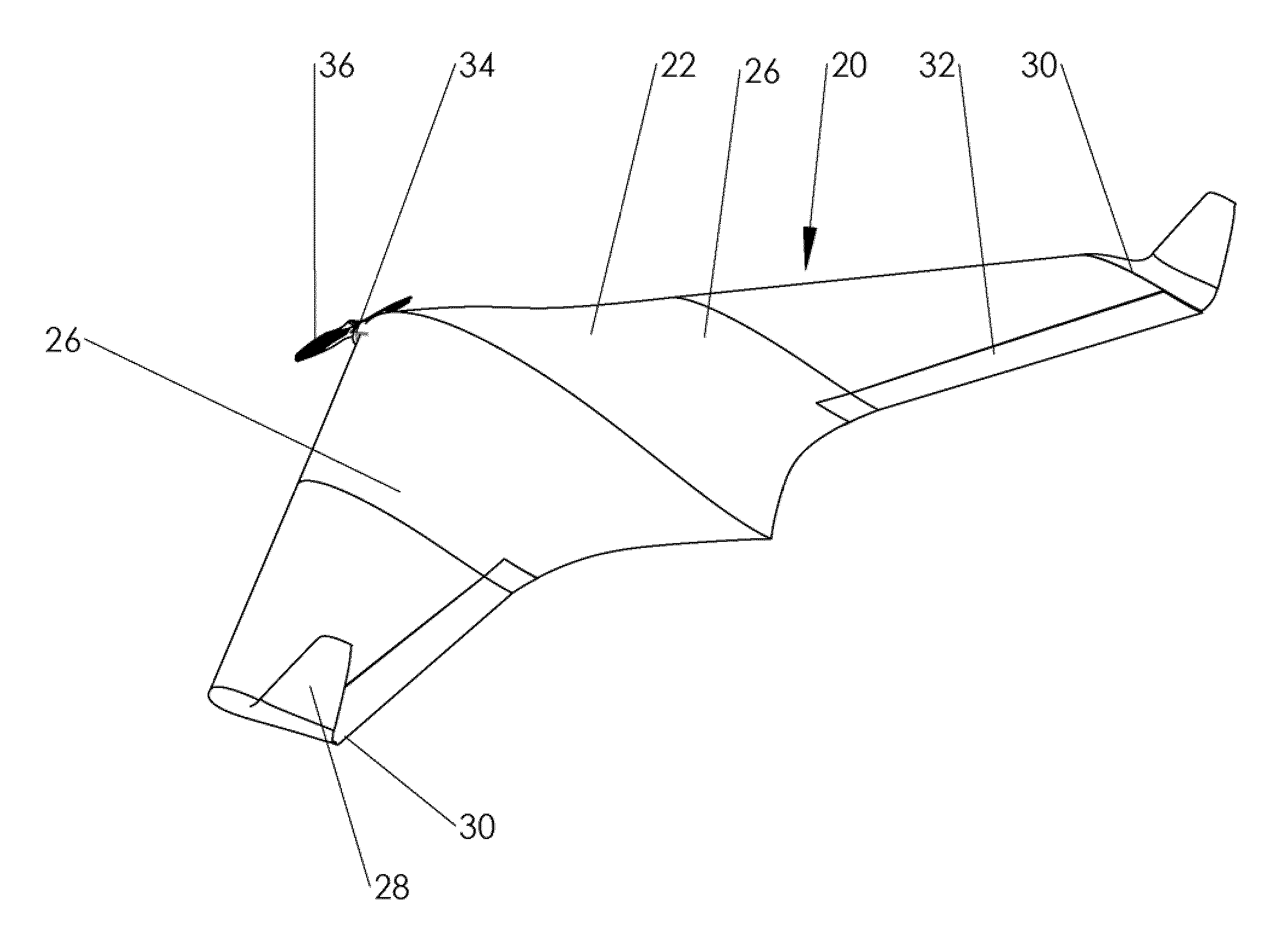 Blended Wing Body Unmanned Aerial Vehicle