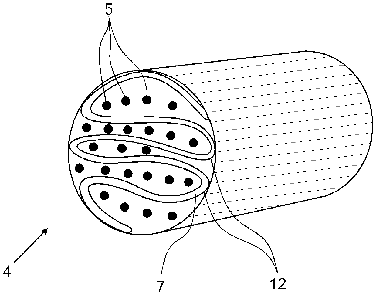 Smoking article and method for cooling a heated particle-loaded gas