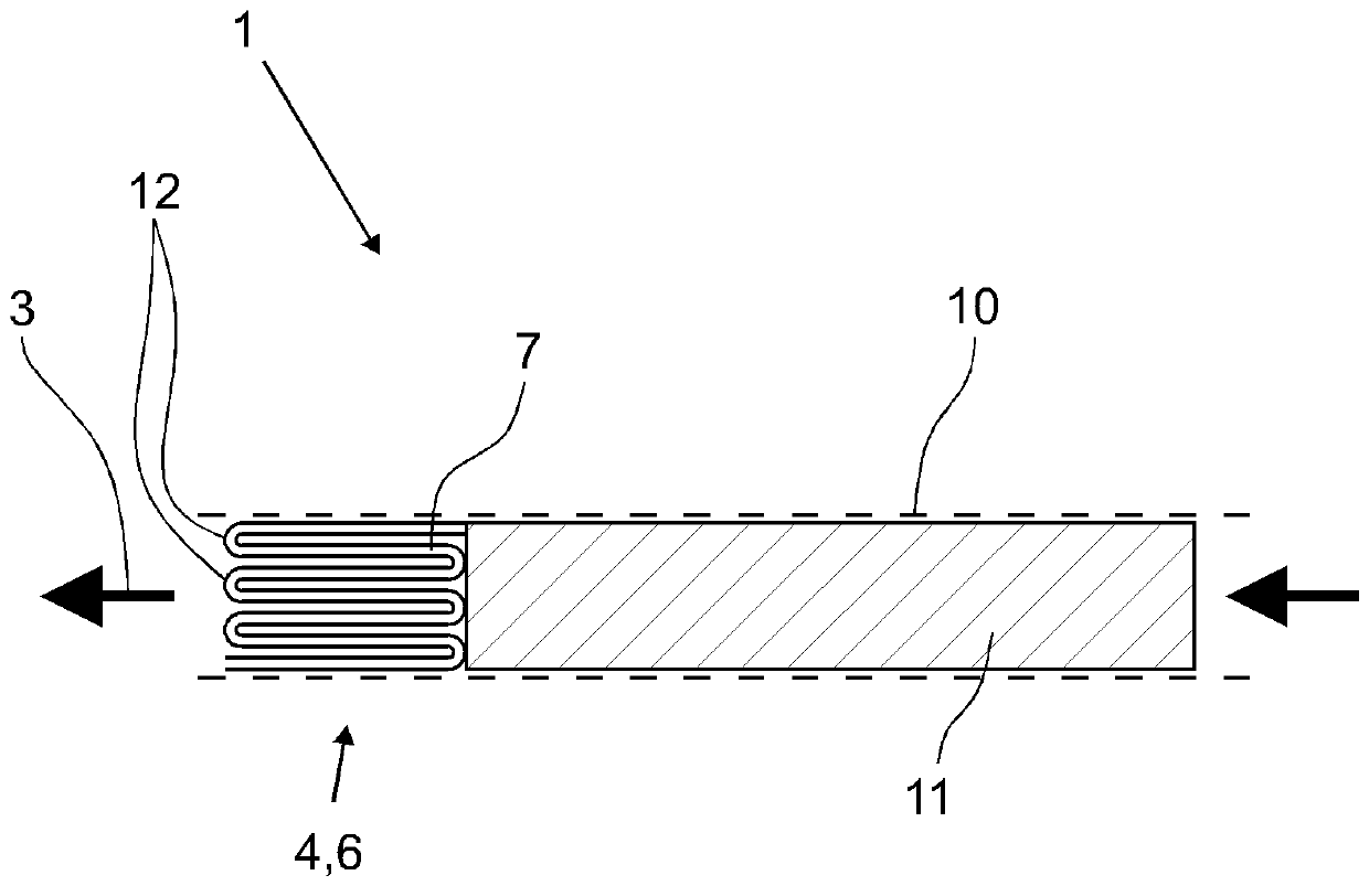 Smoking article and method for cooling a heated particle-loaded gas