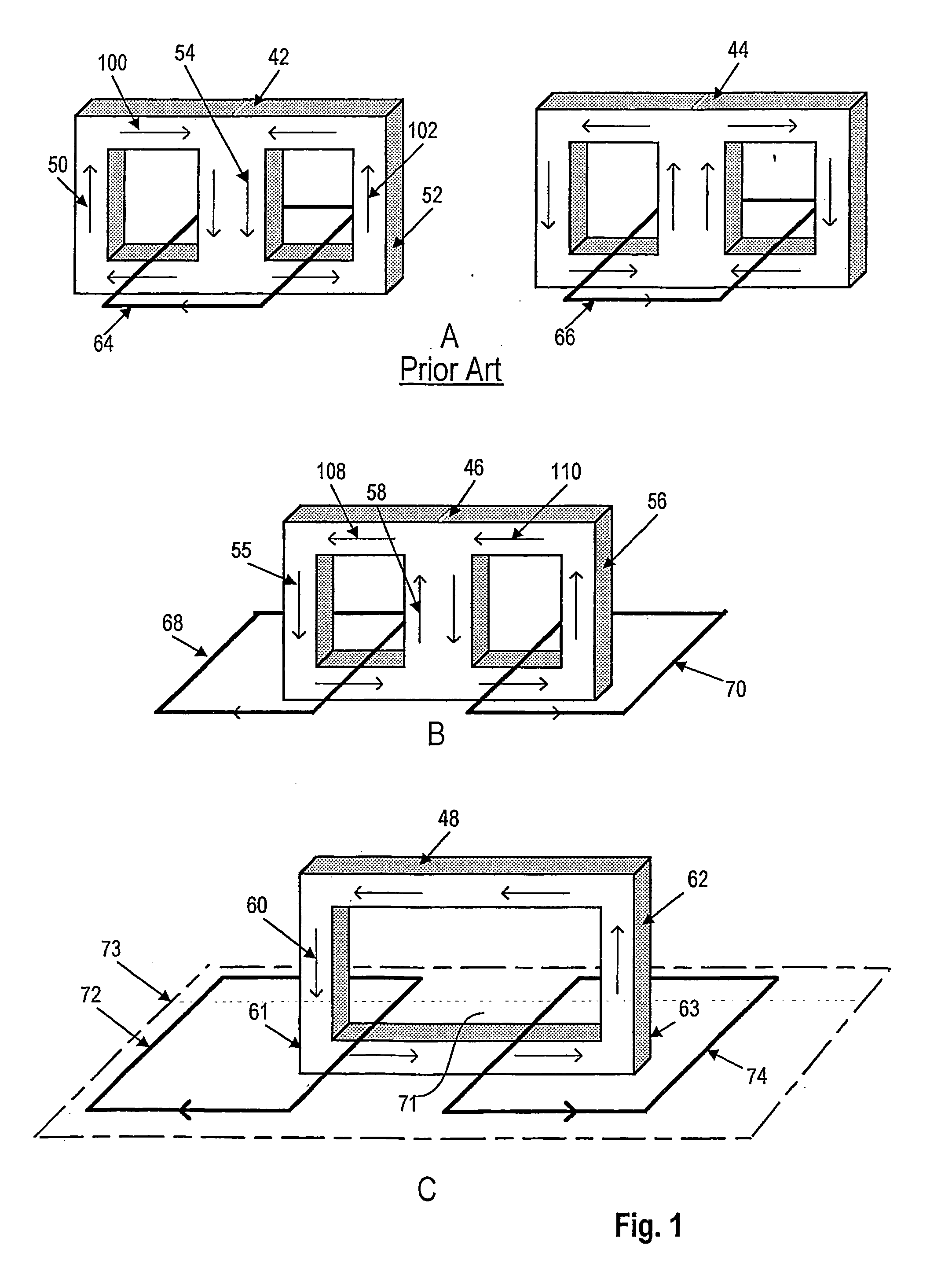 Low profile magnetic element