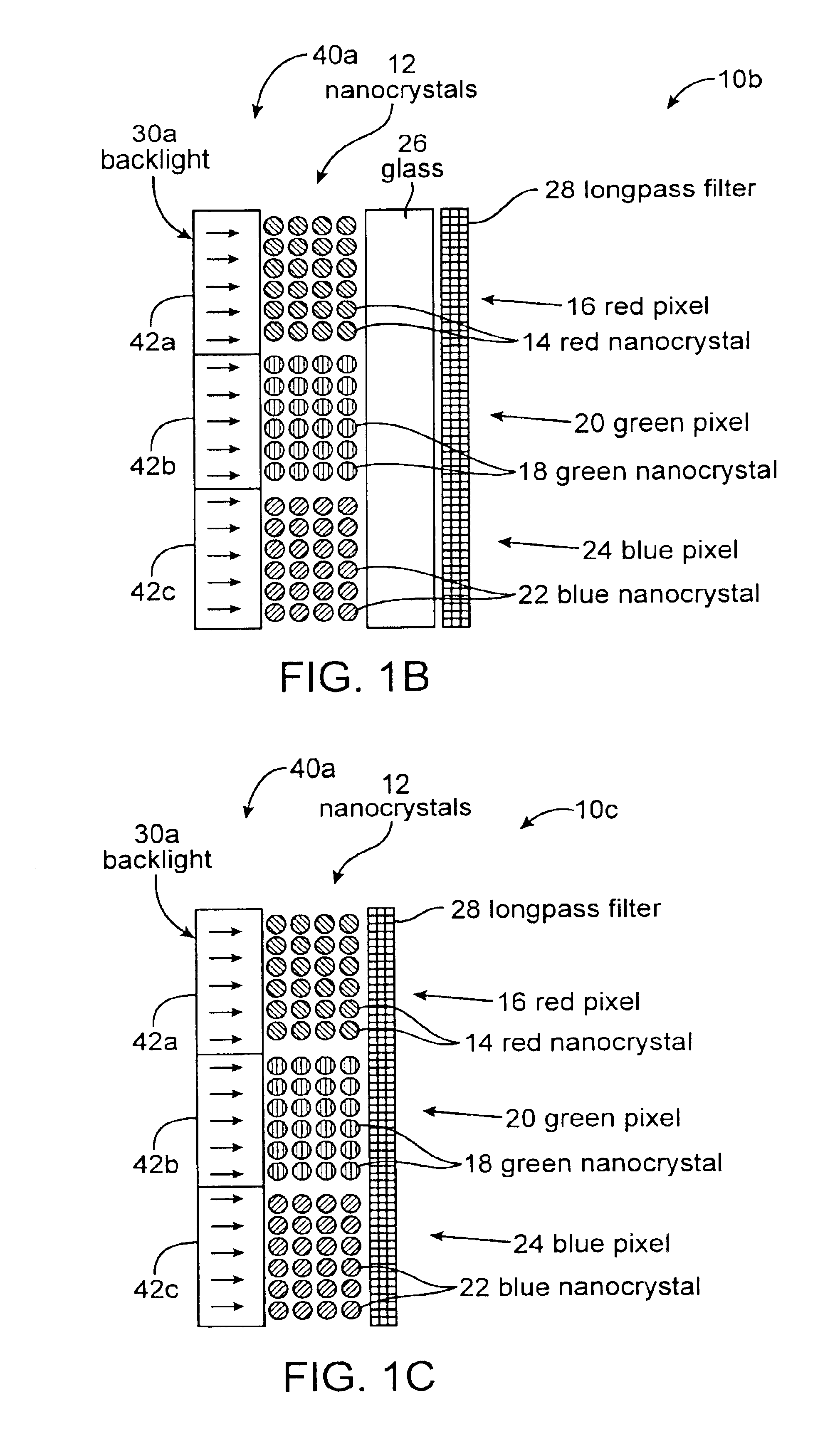 Electronic displays using optically pumped luminescent semiconductor nanocrystals