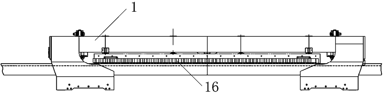 Middle-low speed maglev vehicle running mechanism