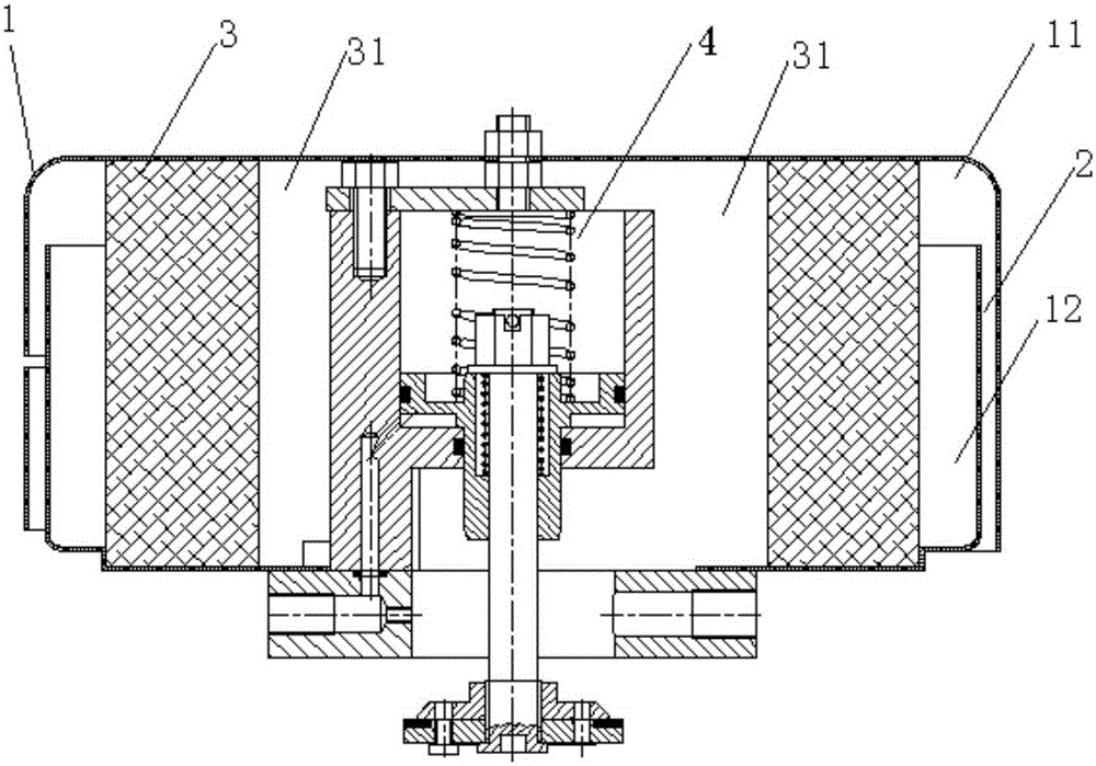 Air intake integrated device of rotary air compressor