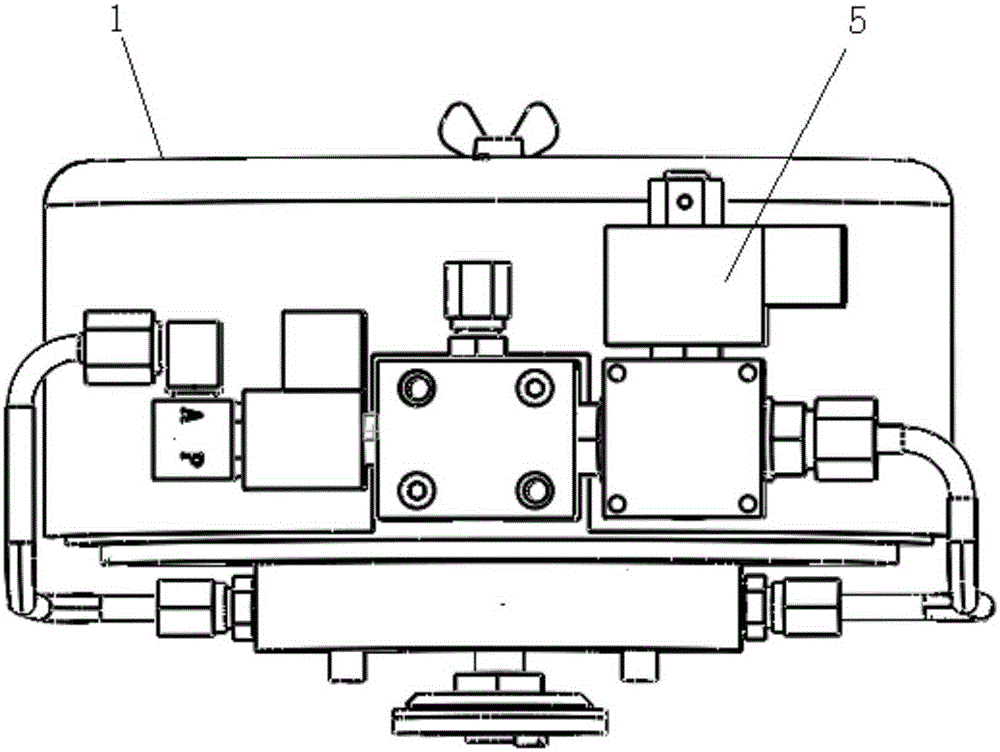 Air intake integrated device of rotary air compressor