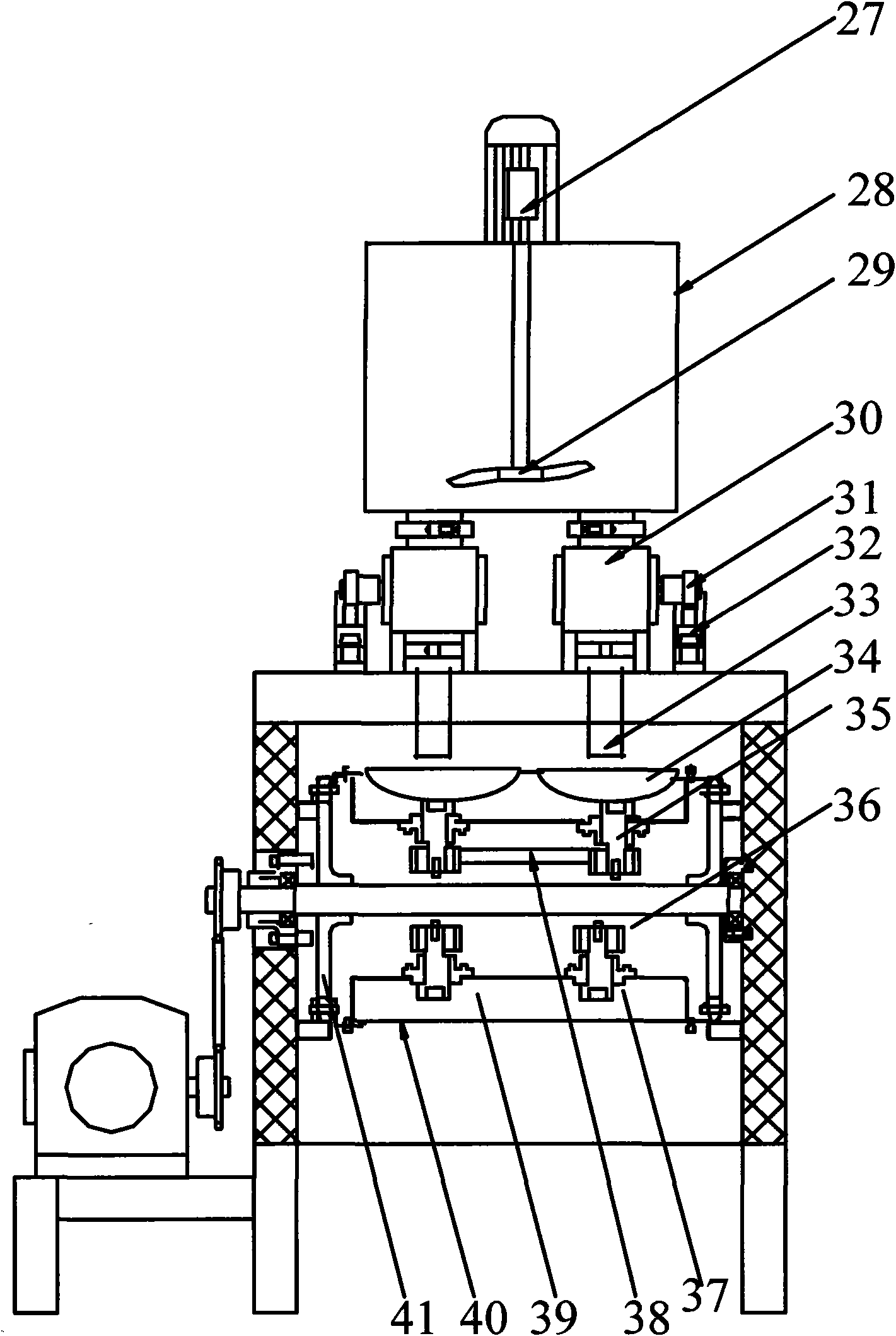 Chain-type circular fresh sheet jelly machine