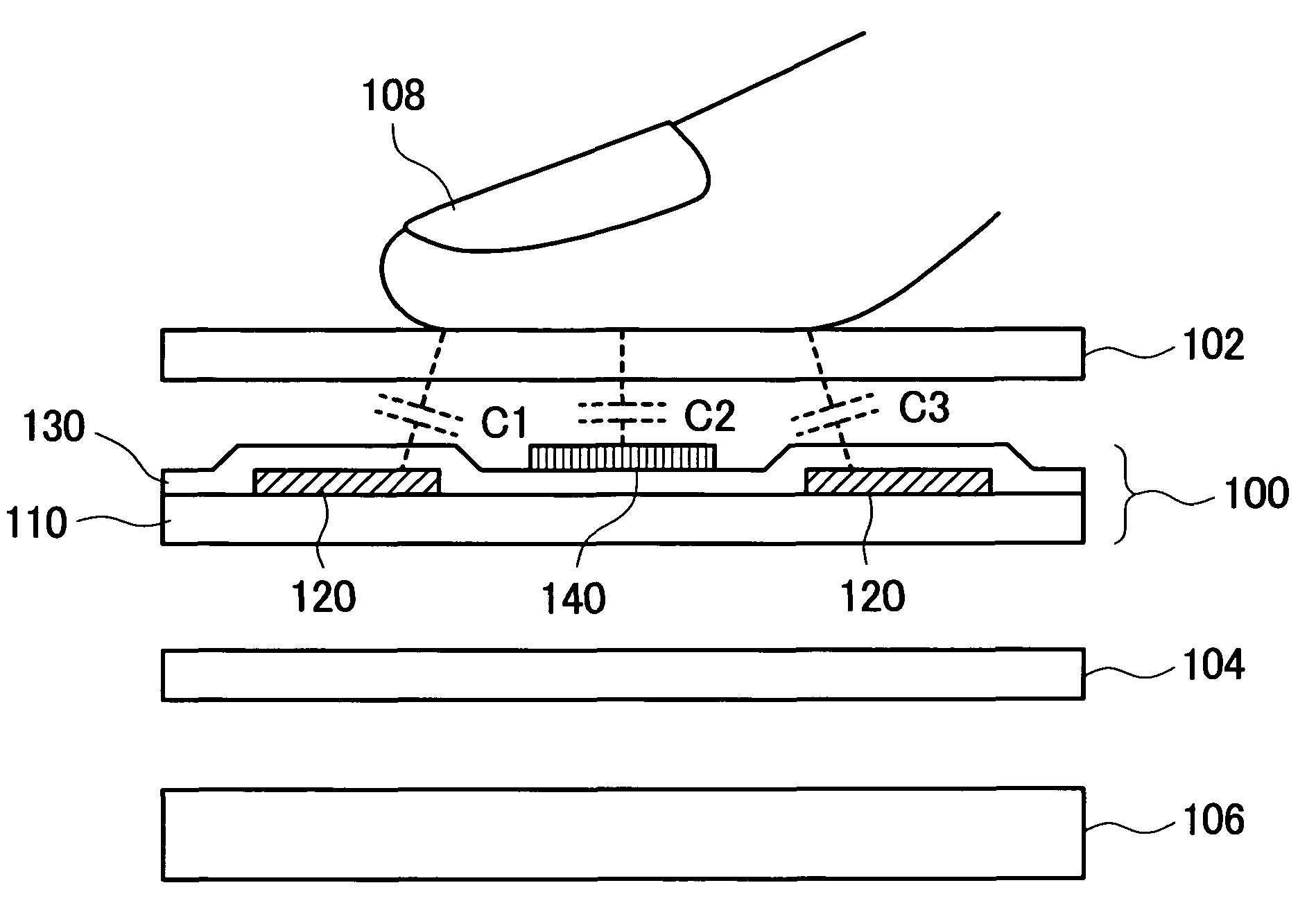 Display device with touch panel