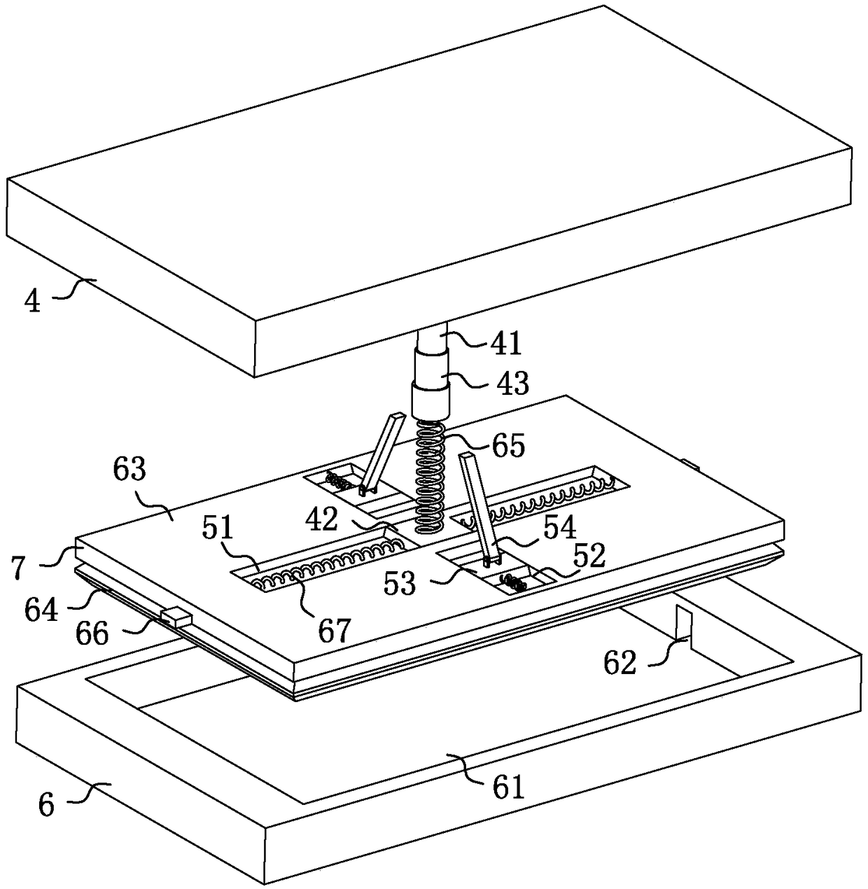 Installation structure and method of central air conditioner duct