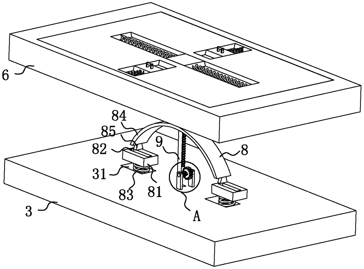 Installation structure and method of central air conditioner duct