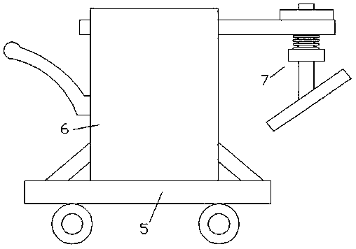 Tamping device special for slope pavement