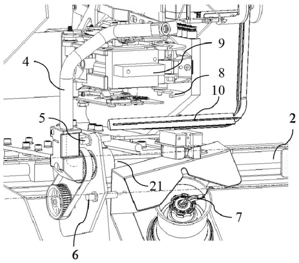 Splicing device with single-spindle yarn suction nozzle structure and splicing method of splicing device