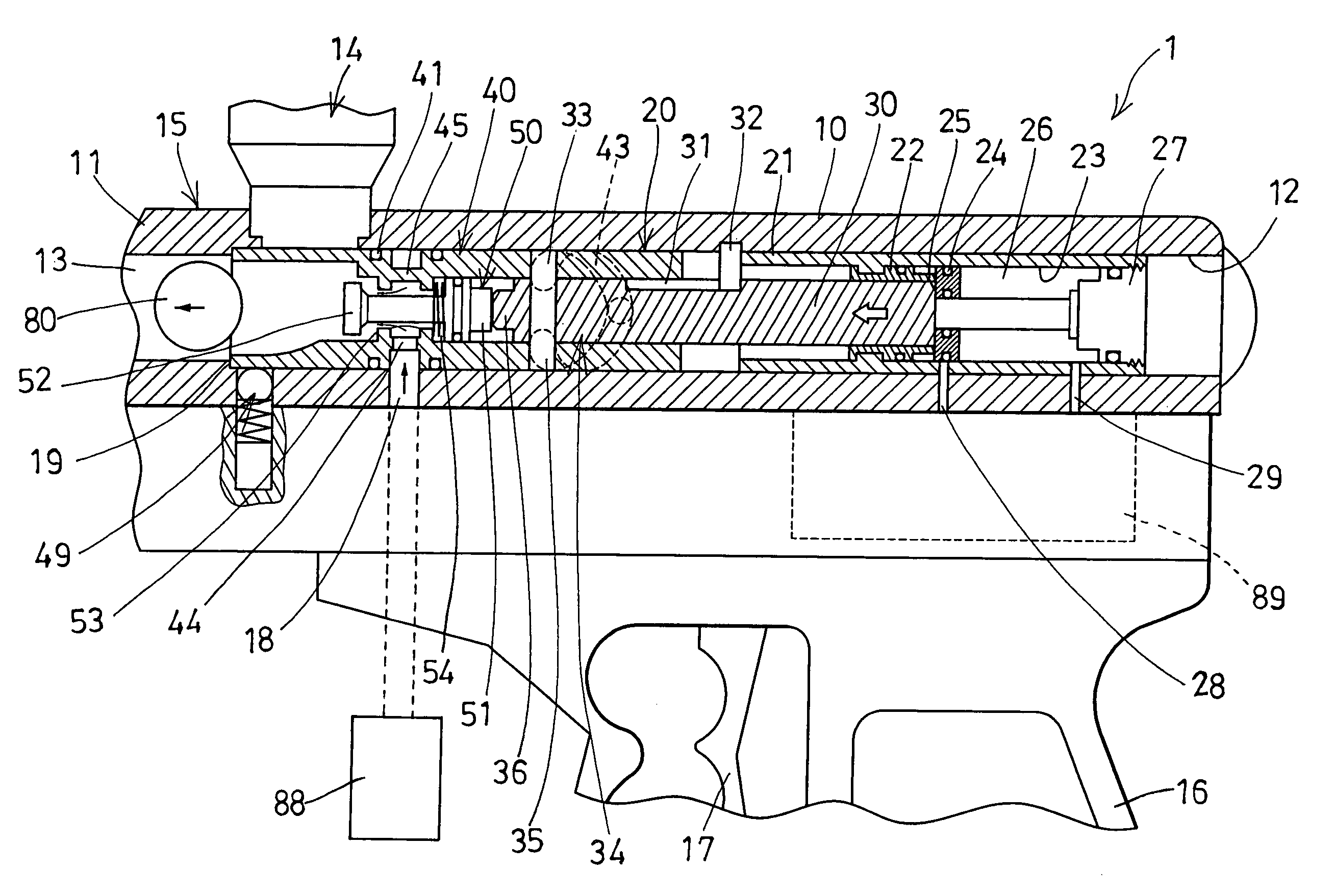 Pneumatic paintball gun