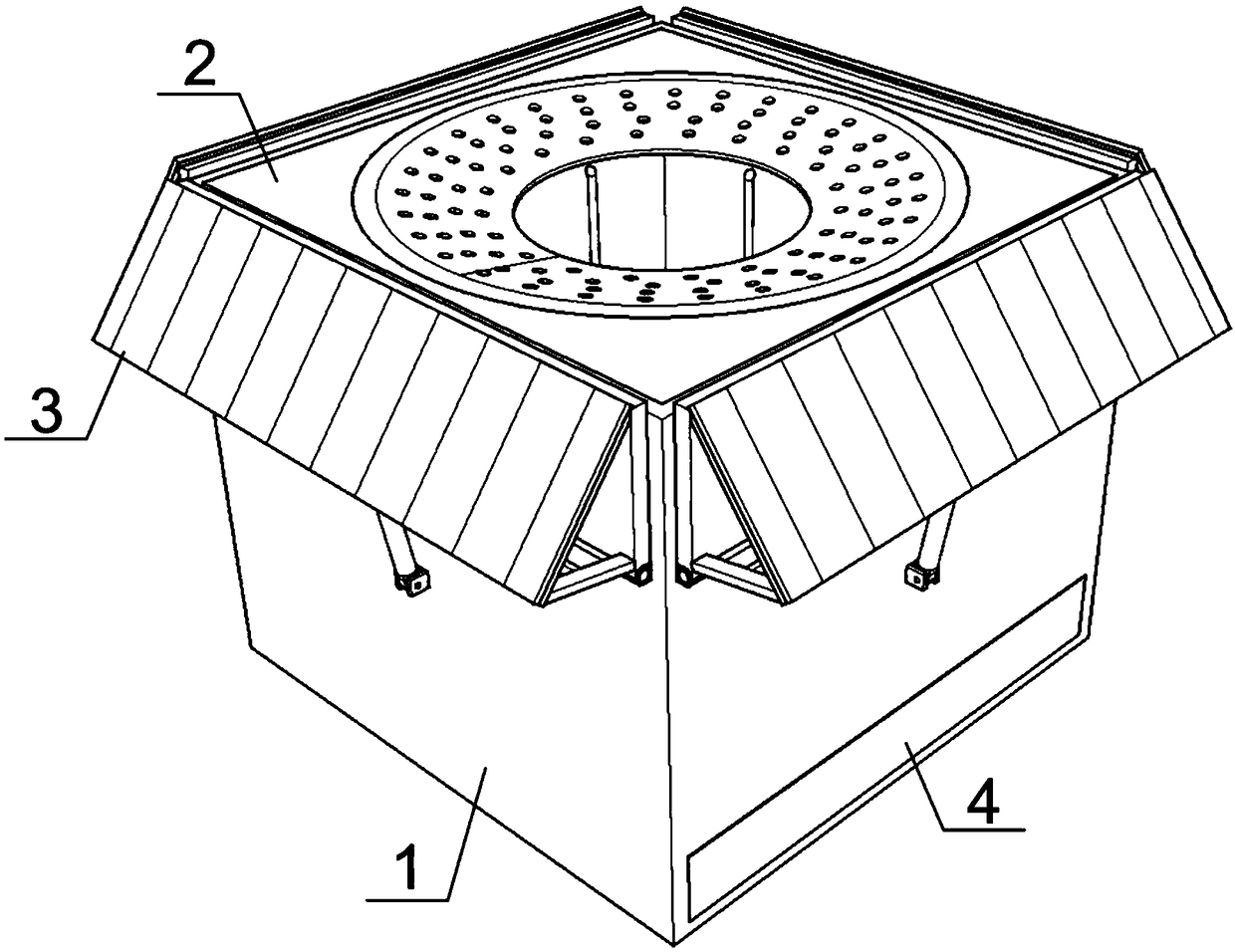 Rainwater collecting type environmental protection tree pond based on water recycling