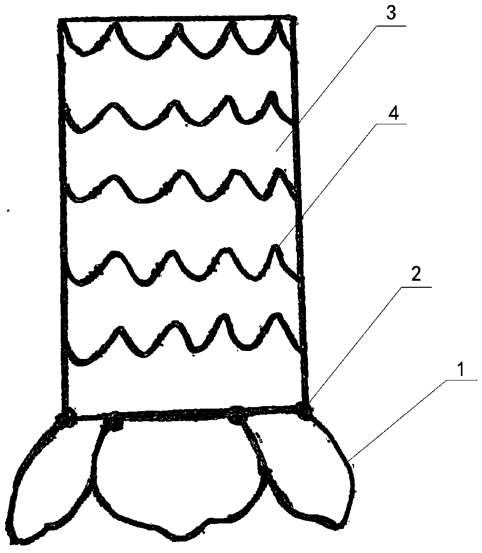 Ascending aorta covered stent released by transapical approach