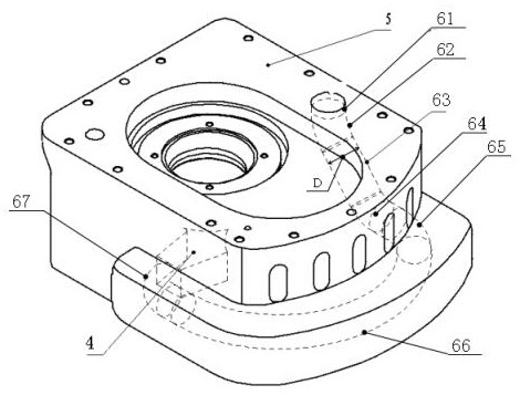 A high-pressure explosion-proof gear pump housing