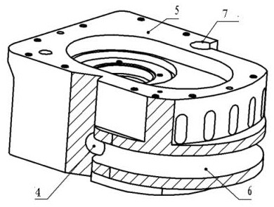 A high-pressure explosion-proof gear pump housing